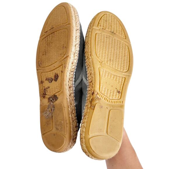 Viscata Barcelona Gray Espadrille Flats Sz 45 Sz 12 - Picture 7 of 10